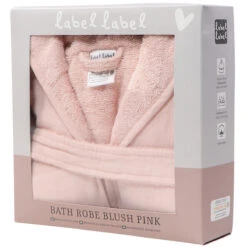 Label Label Blush Pink Badstof/Hydrofiel Badjas LLTT-934666 7 Label Label Blush Pink Badstof/Hydrofiel Badjas LLTT-934666 -babybenodigdheden lltt 934666 bath robe blush pink 07