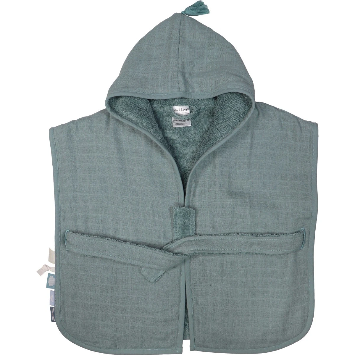 Label Label Silver Blue Badstof/Hydrofiel Badjas LLTT-934673 Label Label Silver Blue Badstof/Hydrofiel Badjas LLTT-934673 -babybenodigdheden lltt 934673 bath robe silver blue 01