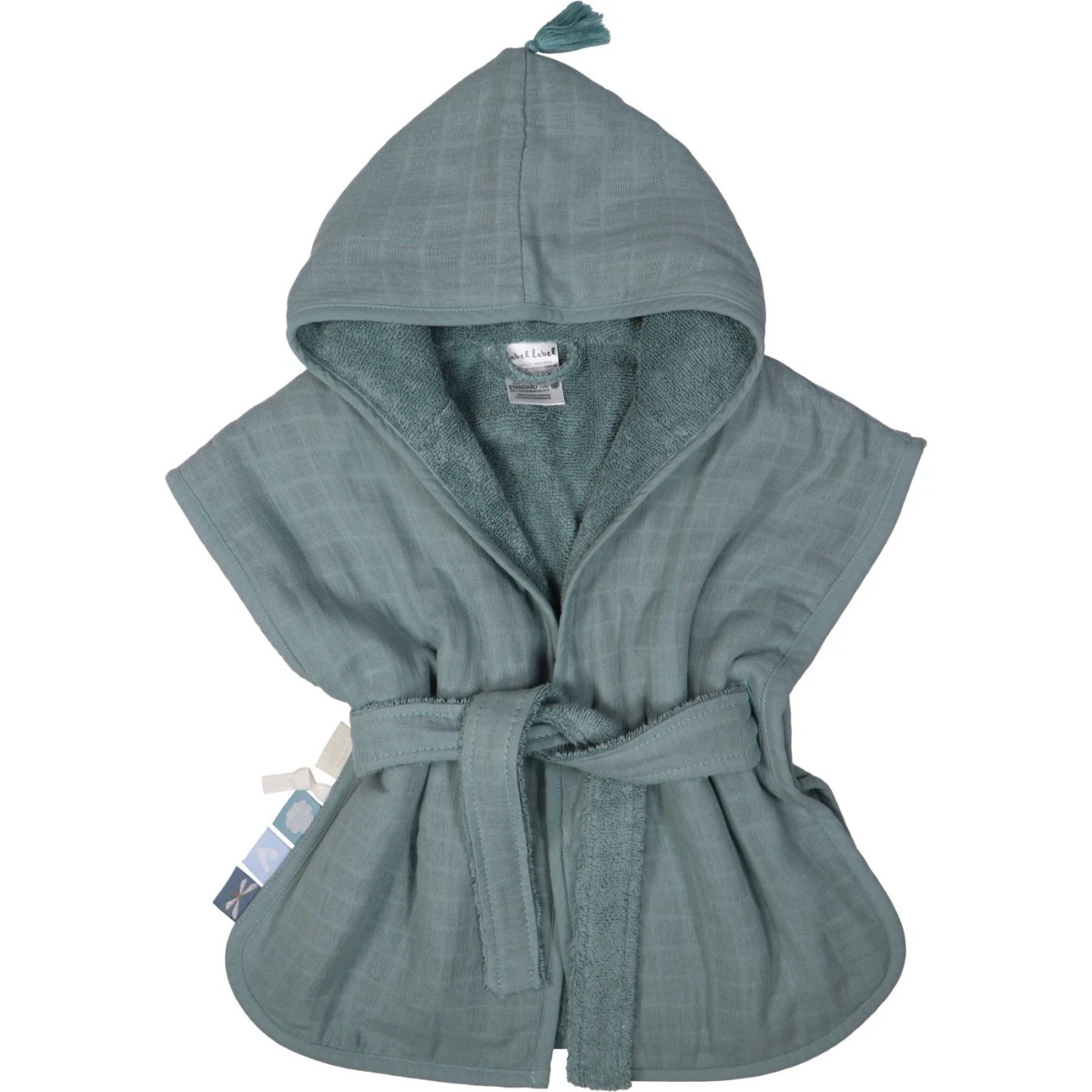 Label Label Silver Blue Badstof/Hydrofiel Badjas LLTT-934673 Label Label Silver Blue Badstof/Hydrofiel Badjas LLTT-934673 -babybenodigdheden lltt 934673 bath robe silver blue 02