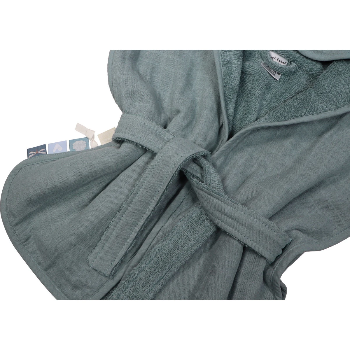 Label Label Silver Blue Badstof/Hydrofiel Badjas LLTT-934673 Label Label Silver Blue Badstof/Hydrofiel Badjas LLTT-934673 -babybenodigdheden lltt 934673 bath robe silver blue 03