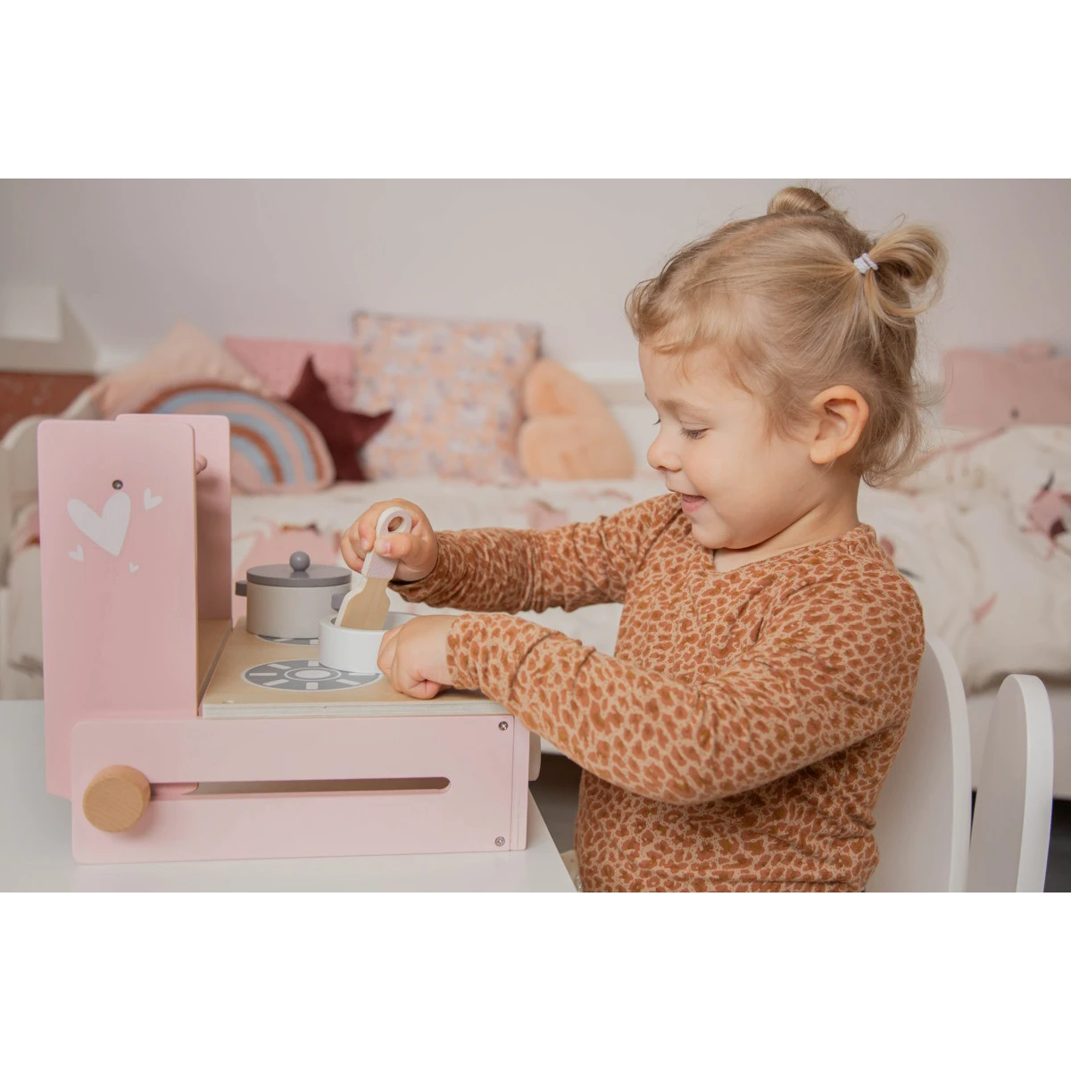 Label Label Roze Houten Kookstel LLWT-24784 Label Label Roze Houten Kookstel LLWT-24784 -babybenodigdheden llwt 24784 5420067924784 foldable cooker pink 02