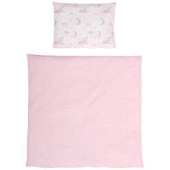 Lorelli Eva Pink Moons & Stars 5-delige Set Voor Wieg En Ledikant 2080114-5201 -babybenodigdheden lorelli eva pink moons stars 5 delige set voor wieg en ledikant 2080114 5201 1