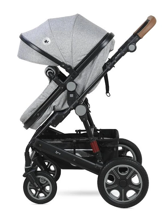 Lorelli Lora Cool Grey Elephants 3-in-1 Combi Kinderwagen incl. Autostoel 1002128-2123D Lorelli Lora Cool Grey Elephants 3-in-1 Combi Kinderwagen Incl. Autostoel 1002128-2123D -babybenodigdheden lorelli lora cool grey elephants 3 in 1 5
