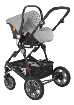 Lorelli Lora Cool Grey Elephants 3-in-1 Combi Kinderwagen Incl. Autostoel 1002128-2123D 8 Lorelli Lora Cool Grey Elephants 3-in-1 Combi Kinderwagen Incl. Autostoel 1002128-2123D -babybenodigdheden lorelli lora cool grey elephants 3 in 1 7