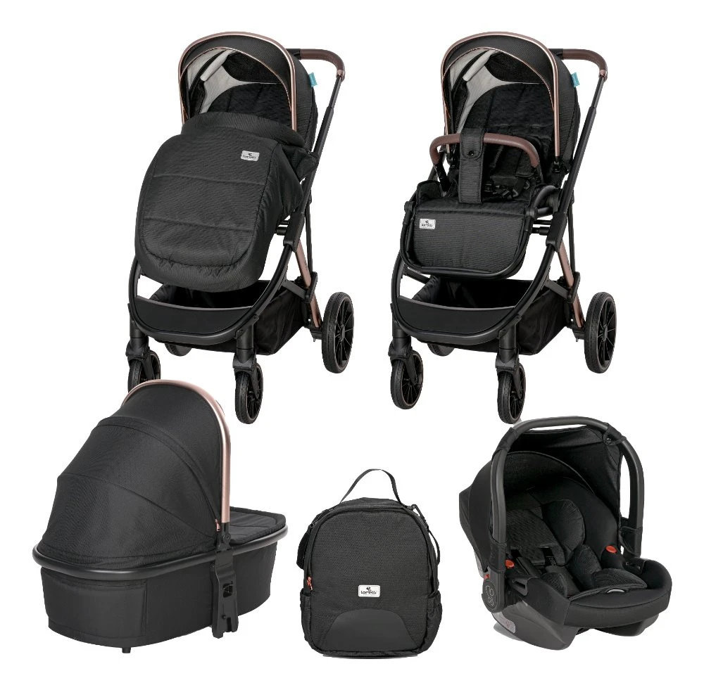 Lorelli Aria Black 3-in-1 Kinderwagen incl. Autostoel 1002177-2352 Lorelli Aria Black 3-in-1 Kinderwagen Incl. Autostoel 1002177-2352 -babybenodigdheden lorelli aria black 3 in 1 combi 1002177 2352 12
