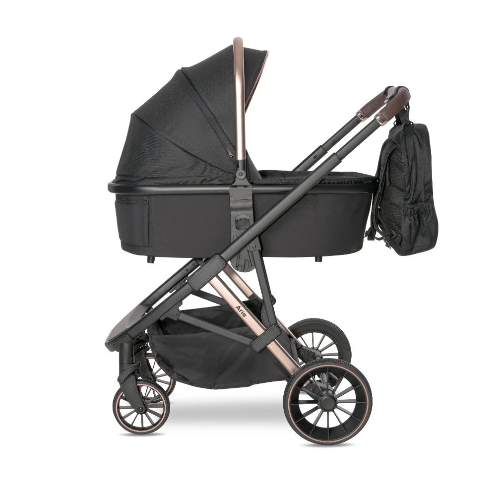 Lorelli Aria Black 3-in-1 Kinderwagen incl. Autostoel 1002177-2352 Lorelli Aria Black 3-in-1 Kinderwagen Incl. Autostoel 1002177-2352 -babybenodigdheden lorelli aria black 3 in 1 combi 1002177 2352 2