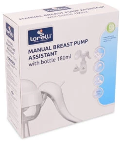 Lorelli Assistant Handborstkolf Incl. 180ml Flesje 1022062 -babybenodigdheden lorelli assistant handborstkolf incl. 180ml flesje 1022062 1