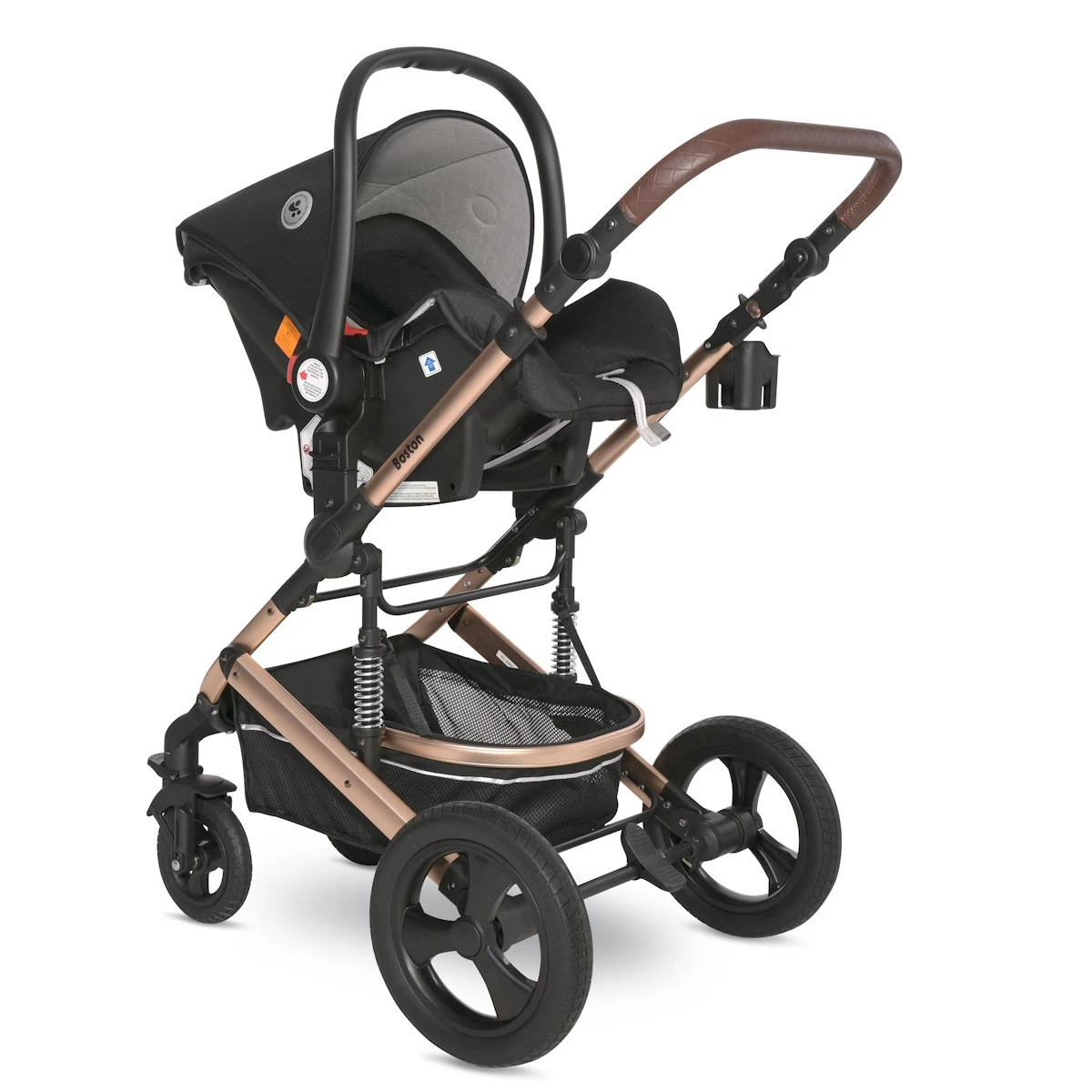 Lorelli Boston Black 3-in-1 Kinderwagen incl. Comet Autostoel Lorelli Boston Black 3-in-1 Kinderwagen Incl. Comet Autostoel -babybenodigdheden lorelli boston black 3 in 1 kinderwagen incl. comet autostoel 5 1