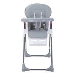 Lorelli Dulce Cool Grey Leather Kinderstoel 1010045-2325 -babybenodigdheden lorelli dulce cool grey leather kinderstoel 1010045 2325 1