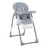 Lorelli Dulce Cool Grey Leather Kinderstoel 1010045-2325 -babybenodigdheden lorelli dulce cool grey leather kinderstoel 1010045 2325 2