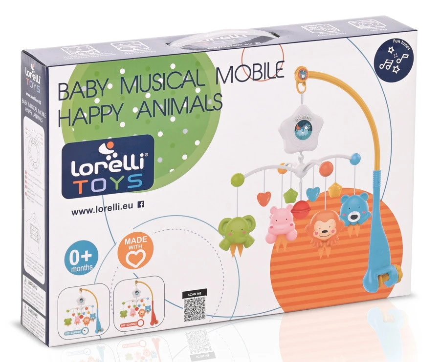 Lorelli Happy Animals Blue Muziekmobiel 1031026-0001 Lorelli Happy Animals Blue Muziekmobiel 1031026-0001 -babybenodigdheden lorelli happy animals red muziekmobiel 1031026 0002 2