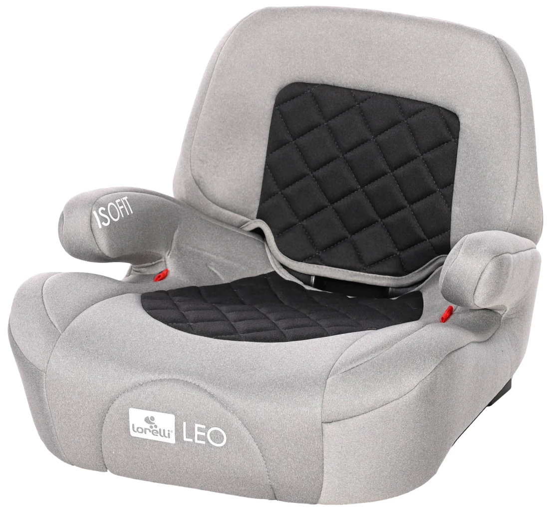 Lorelli Leo Fossil Grey Isofit 22-36 Kg Booster 1007161-2309 -babybenodigdheden lorelli leo fossil grey isofit 22 36 kg autostoel zitverhoger 1007161 2309 1