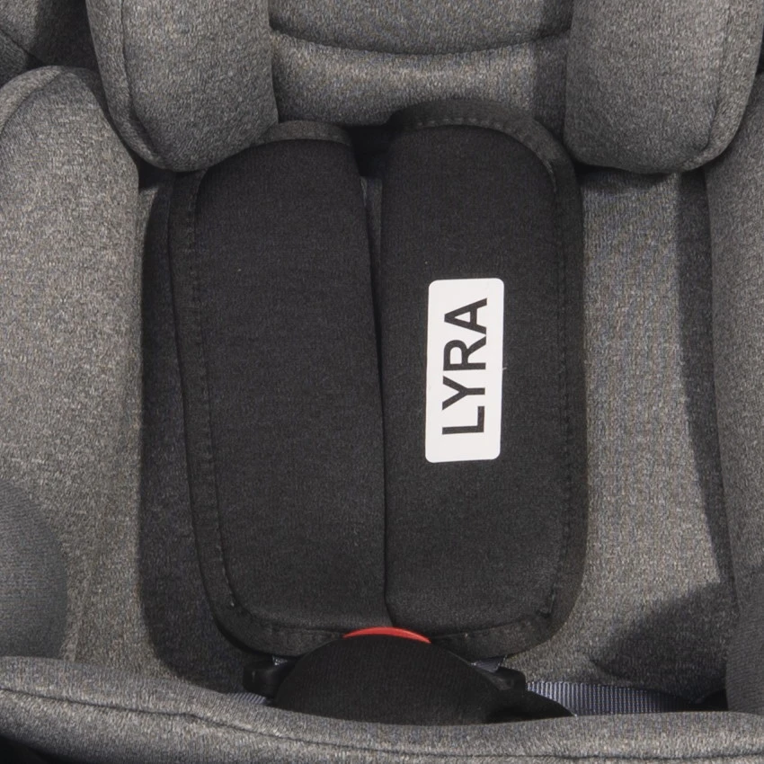 Lorelli Lyra Black & Grey 0-36 Kg Isofix 360º Autostoel 1007145-2339 -babybenodigdheden lorelli lyra black 0 36 kg isofix 360 autostoel 1007145 2305 9 1