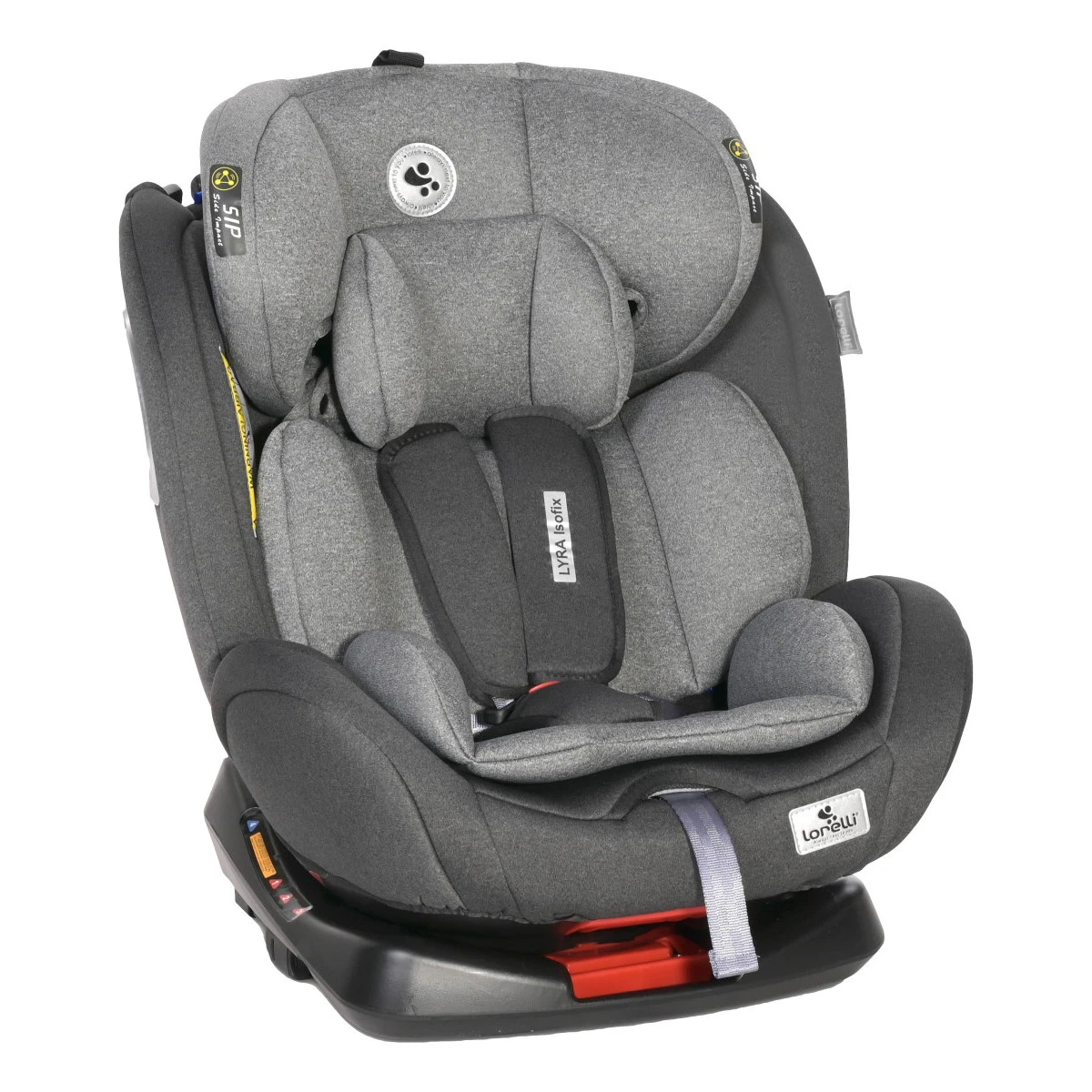 Lorelli Lyra Black & Grey 0-36 Kg Isofix 360º Autostoel 1007145-2339 -babybenodigdheden lorelli lyra black grey 0 36 kg isofix 360 autostoel 1007145 2339