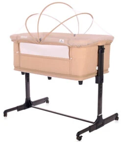 Lorelli Milano Beige 2-in-1 Wieg Aan Bed 1008044-0002 -babybenodigdheden lorelli milano beige 2 in 1 wieg aan bed 1008044 0002 2