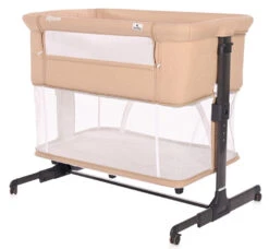 Lorelli Milano Beige 2-in-1 Wieg Aan Bed 1008044-0002 -babybenodigdheden lorelli milano beige 2 in 1 wieg aan bed 1008044 0002 3