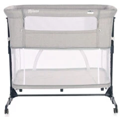 Lorelli Milano Grey 2-in-1 Wieg Aan Bed 1008044-0003 -babybenodigdheden lorelli milano grey 2 in 1 wieg aan bed 1008044 0003 4