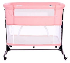 Lorelli Milano Pink 2-in-1 Wieg Aan Bed 1008044-0001 -babybenodigdheden lorelli milano pink 2 in 1 wieg aan bed 1008044 0001 4