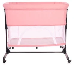Lorelli Milano Pink 2-in-1 Wieg Aan Bed 1008044-0001 -babybenodigdheden lorelli milano pink 2 in 1 wieg aan bed 1008044 0001 5