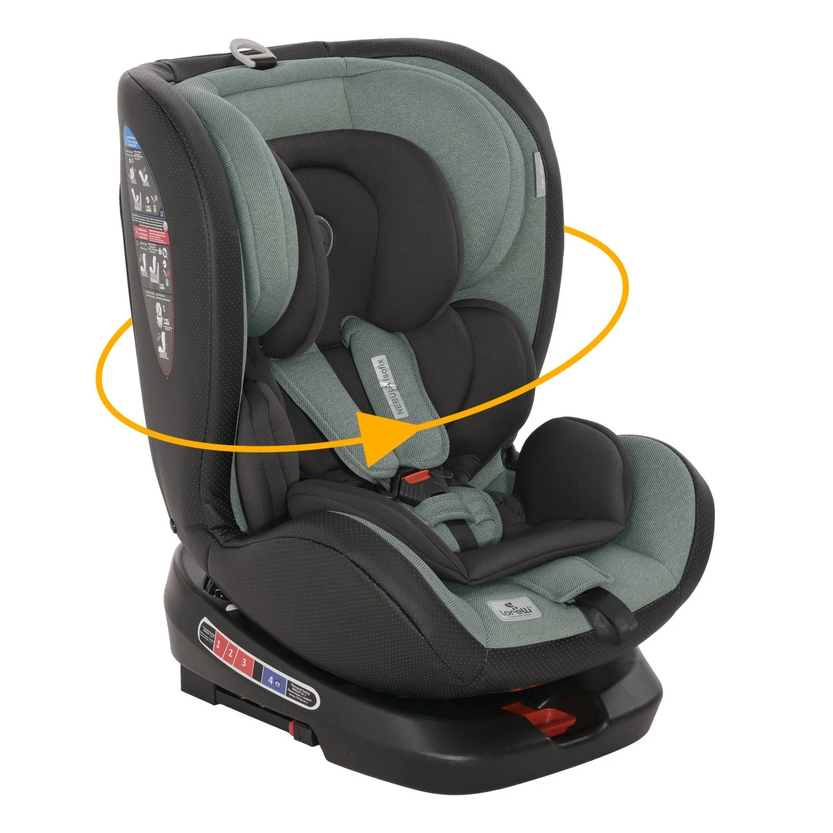 Lorelli Nebula Iceberg Green Leather 0-36kg Isofix 360° Autostoel 1007138-2334 Lorelli Nebula Iceberg Green Leather 0-36kg Isofix 360° Autostoel 1007138-2334 -babybenodigdheden lorelli nebula iceberg green leather 0 36kg isofix 360 autostoel 1007138 2334 1