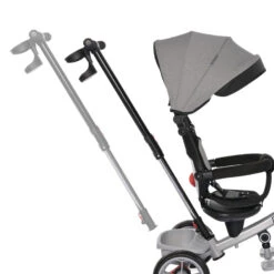 Lorelli Revel Grey Driewieler 1005063-0001 -babybenodigdheden lorelli revel pink grunge driewieler 16 1