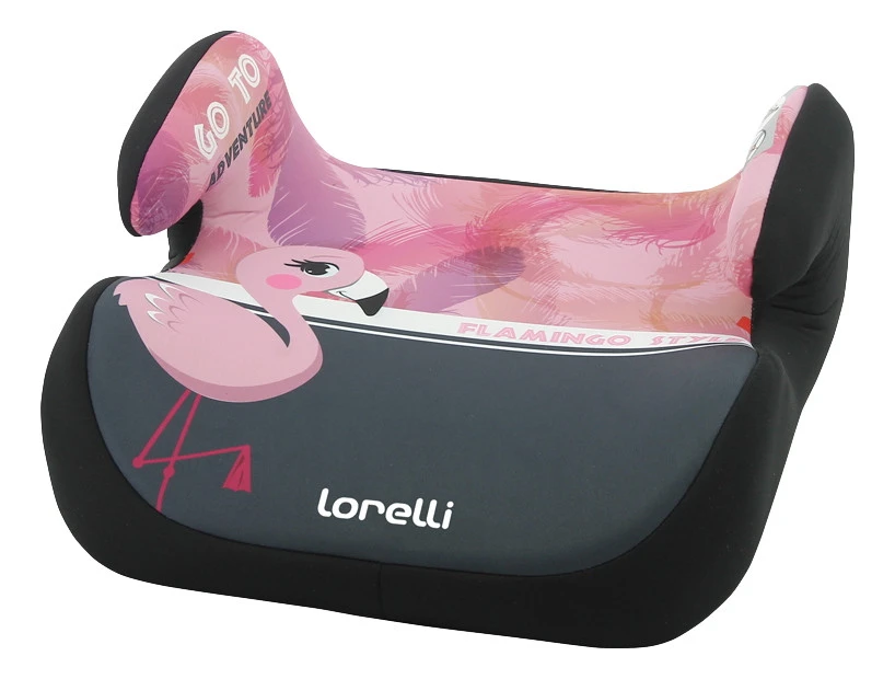 Lorelli Topo Comfort Flamingo Grey/Pink 15-36 kg Booster 1007099-2005 Lorelli Topo Comfort Flamingo Grey/Pink 15-36 Kg Booster 1007099-2005 -babybenodigdheden lorelli topo comfort flamingo grey pink 15 36 kg booster 1007099 2005