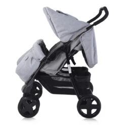 Lorelli Twin Cool Grey Duowagen Incl. Luiertas 1002007-2386 -babybenodigdheden lorelli twin cool grey duowagen incl. luiertas 1002007 2386 3