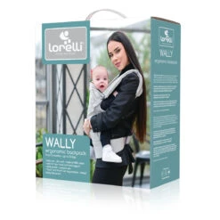 Lorelli Wally Grey Floral Ergonomische Draagzak 1001016-0001 -babybenodigdheden lorelli wally grey floral ergonomische draagzak 1001016 0001 3