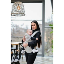 Lorelli Wally Grey Floral Ergonomische Draagzak 1001016-0001 -babybenodigdheden lorelli wally grey floral ergonomische draagzak 1001016 0001 5