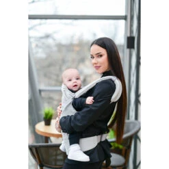 Lorelli Wally Grey Floral Ergonomische Draagzak 1001016-0001 -babybenodigdheden lorelli wally grey floral ergonomische draagzak 1001016 0001 6