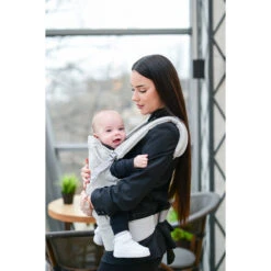 Lorelli Wally Grey Floral Ergonomische Draagzak 1001016-0001 -babybenodigdheden lorelli wally grey floral ergonomische draagzak 1001016 0001 8