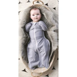 Love To Dream Swaddle Up 1.0 Grey Medium 6-8.5 Kg Inbakerslaapzak L1001001GRM -babybenodigdheden love to dream swaddle up grey medium 6 8.5 kg inbakerslaapzak l1001001grm 4
