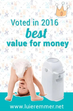 Luieremmer DiaperChamp Medium Silver 4021 5 Luieremmer DiaperChamp Medium Silver 4021 -babybenodigdheden luieremmer award1 1