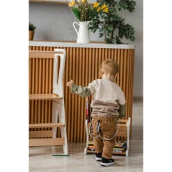 Luna Toys Wit Houten Leertoren Keukenhulp LU-00552 -babybenodigdheden luna toys wit houten leertoren keukenhulp 5