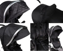 Ding Amigo Black/Silver Tandem Duowagen DI-191704 10 Ding Amigo Black/Silver Tandem Duowagen DI-191704 -babybenodigdheden mamaloes ding amigo black sliver combinaties details