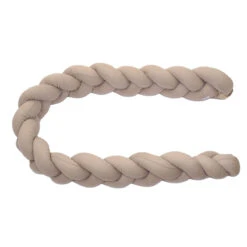 MamaLoes Amy Ajour Nougat 210 Cm Braided Bedbumper 84269 -babybenodigdheden mamaloes amy ajour nougat 210 cm braided bedbumper 84269 2