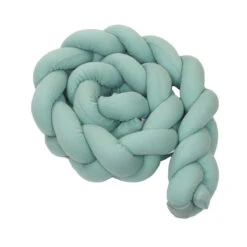 MamaLoes Amy Ajour Stonegreen 210 Cm Braided Bedbumper 84270 -babybenodigdheden mamaloes amy ajour stonegreen 210 cm braided bedbumper 84270 3