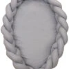 MamaLoes Amy Pure Grijs 2-in-1 Babynest En Braided Bedbumper 80661 -babybenodigdheden mamaloes amy pure grijs 2 in 1 babynest en braided bedbumper 80661 4