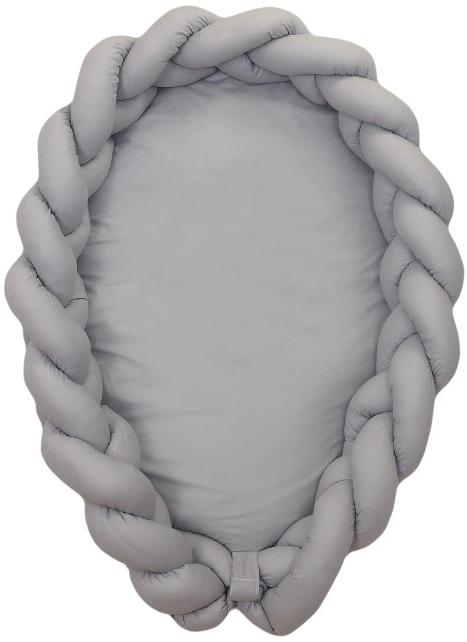 MamaLoes Amy Pure Grijs 2-in-1 Babynest en Braided Bedbumper 80661 MamaLoes Amy Pure Grijs 2-in-1 Babynest En Braided Bedbumper 80661 -babybenodigdheden mamaloes amy pure grijs 2 in 1 babynest en braided bedbumper 80661 4