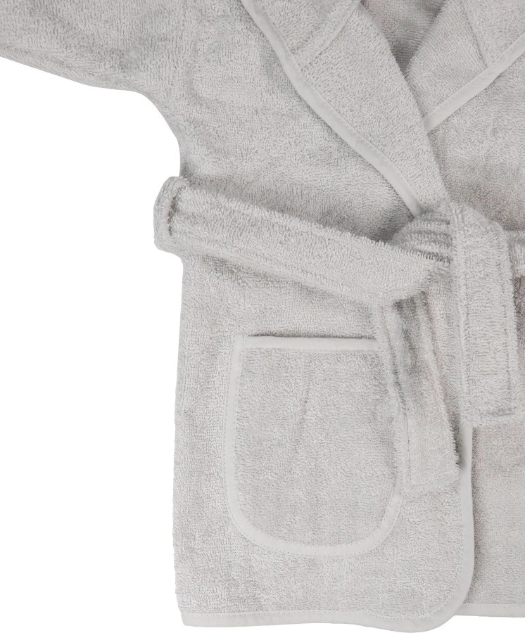 MamaLoes Badstof Light Grey 1-2jr Badjas ML5386 MamaLoes Badstof Light Grey 1-2jr Badjas ML5386 -babybenodigdheden mamaloes badstof light grey 0 1jr badjas ml5086 01 1