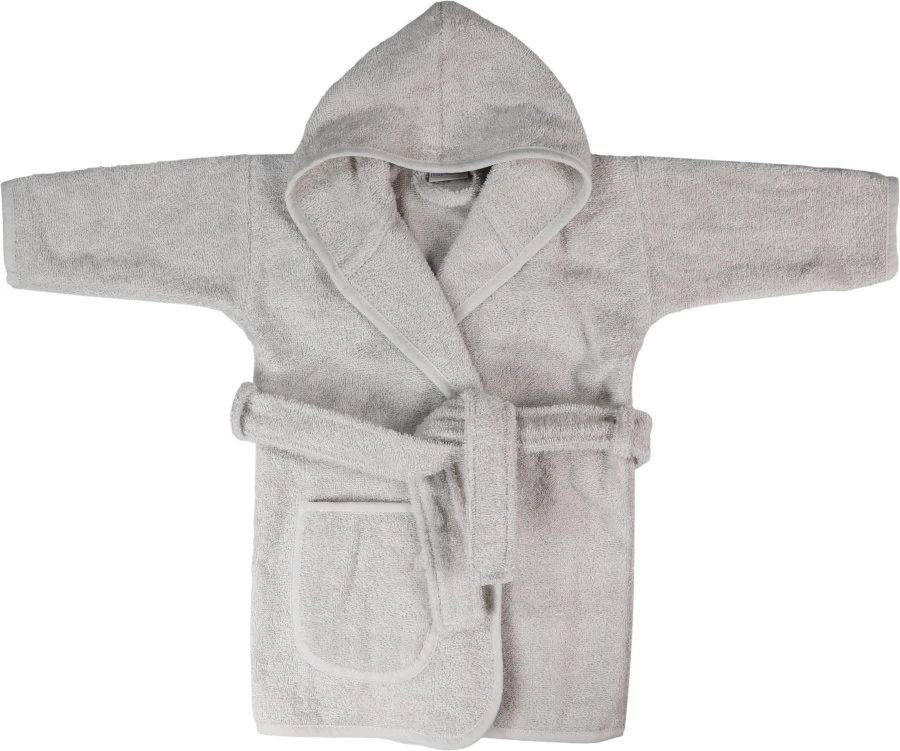 MamaLoes Badstof Light Grey 1-2jr Badjas ML5386 MamaLoes Badstof Light Grey 1-2jr Badjas ML5386 -babybenodigdheden mamaloes badstof light grey 0 1jr badjas ml5086 06 1