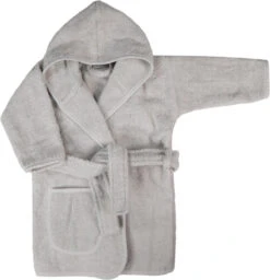 MamaLoes Badstof Light Grey 1-2jr Badjas ML5386 3 MamaLoes Badstof Light Grey 1-2jr Badjas ML5386 -babybenodigdheden mamaloes badstof light grey 0 1jr badjas ml5086 07 1