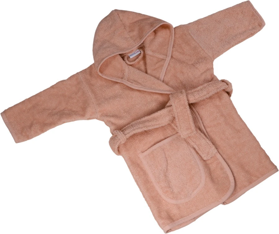 MamaLoes Badstof Light Pink 1-2jr Badjas ML5385 MamaLoes Badstof Light Pink 1-2jr Badjas ML5385 -babybenodigdheden mamaloes badstof light pink 1 2jr badjas ml5385 05