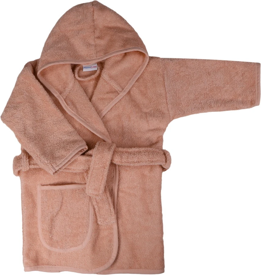 MamaLoes Badstof Light Pink 1-2jr Badjas ML5385 MamaLoes Badstof Light Pink 1-2jr Badjas ML5385 -babybenodigdheden mamaloes badstof light pink 1 2jr badjas ml5385 07