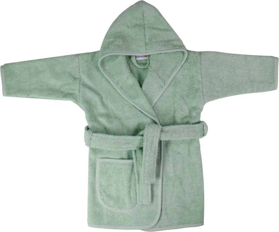 MamaLoes Badstof Stone Green 1-2jr Badjas ML5387 MamaLoes Badstof Stone Green 1-2jr Badjas ML5387 -babybenodigdheden mamaloes badstof stone green 1 2jr badjas ml5387 02