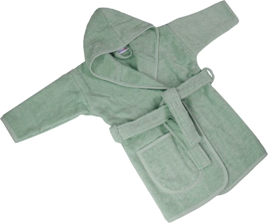 MamaLoes Badstof Stone Green 1-2jr Badjas ML5387 MamaLoes Badstof Stone Green 1-2jr Badjas ML5387 -babybenodigdheden mamaloes badstof stone green 1 2jr badjas ml5387 06