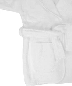 MamaLoes Badstof White 1-2jr Badjas ML5388 -babybenodigdheden mamaloes badstof white 1 2jr badjas ml5388 04 1