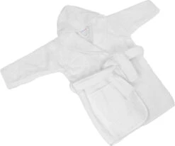 MamaLoes Badstof White 1-2jr Badjas ML5388 -babybenodigdheden mamaloes badstof white 1 2jr badjas ml5388 05 1