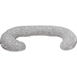 MamaLoes Botanical Animals Grijs C-vorm Voedingskussen ML020410 -babybenodigdheden mamaloes botanical animals grijs c vorm voedingskussen ml020410 3