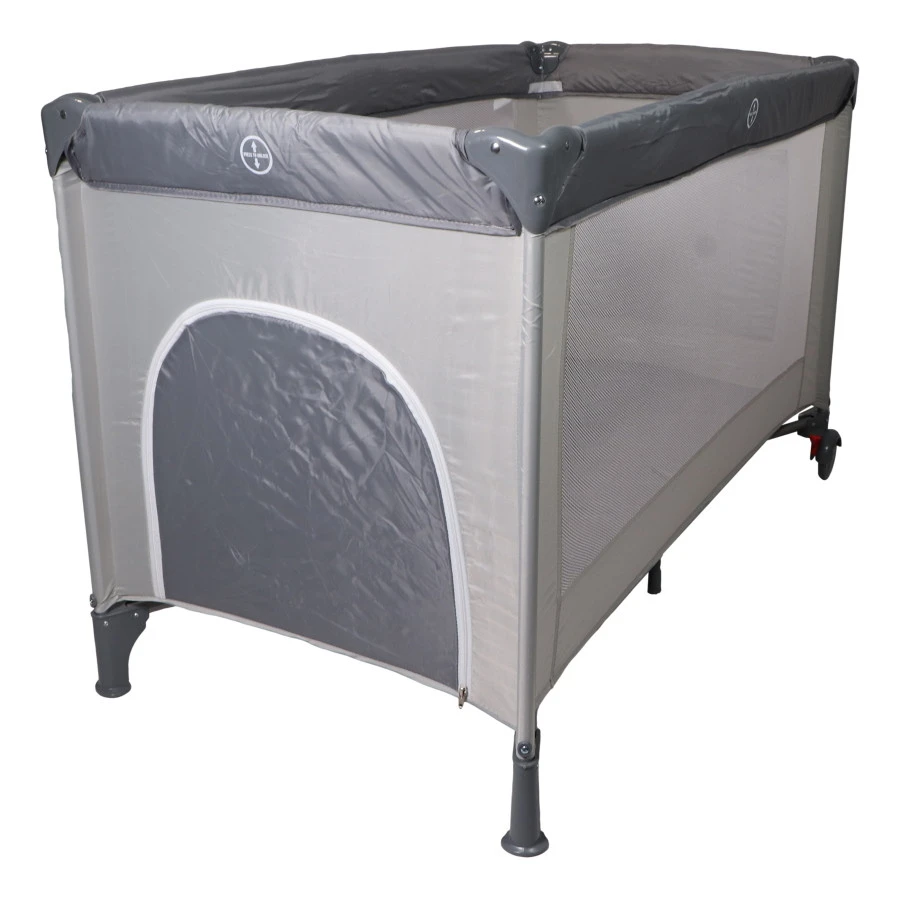 Ding Deluxe Grey Campingbedje incl. Bodemverhoger Ding Deluxe Grey Campingbedje Incl. Bodemverhoger -babybenodigdheden
